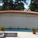 pool house rolling shutters